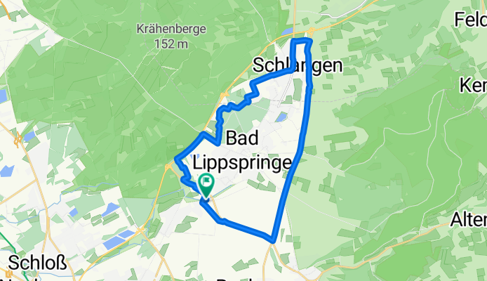 Detmolder Straße 432, Paderborn nach Detmolder Straße 434, Paderborn