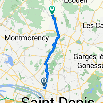 De 15 Rue des Berceaux, Epinay-sur-Seine à 14 Avenue Robert Schuman, Saint-Brice-sous-Forêt