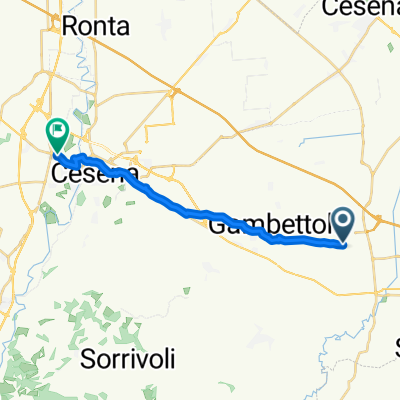 Da Via Sant'Antonio 28/A, Gatteo a Via Carlo Cattaneo 467, Cesena