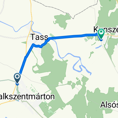 Hősök tere 16., Szalkszentmárton to Vasút utca 19., Kunszentmiklós