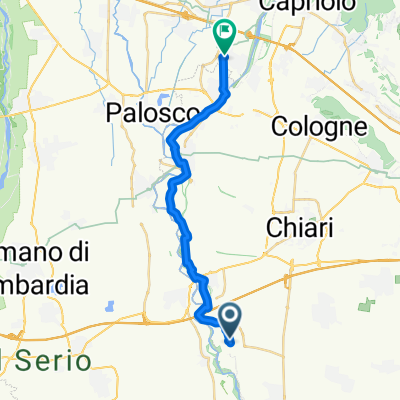 Da Corso Aldo Moro 34, Rudiano a Via Conciliazione 6, Castelli Calepio