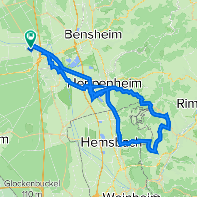 Juhöhe-Ober Liebersbach-Balzenbach-Hemsbach