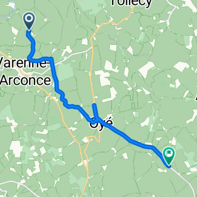 Le Seuil, Varenne-l'Arconce nach D158, Oyé