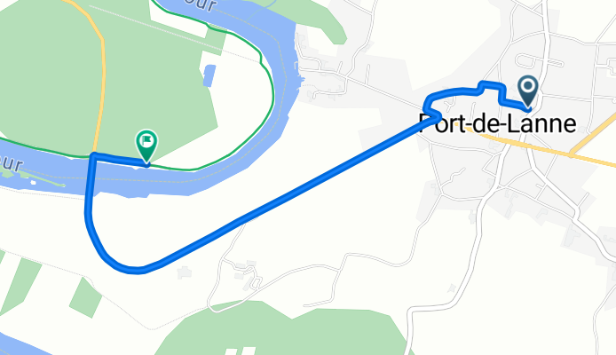 De 101 Chemin de Saint-Étienne Dorthe, Port-de-Lanne à 555 Route de Sourouille, Sainte-Marie-de-Gosse