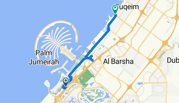 Al Marsa Street, Dubai to Al Thanya Street 113, Dubai