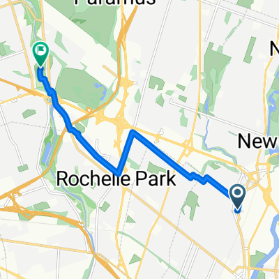 Route from 76 Johnson Ave, Hackensack