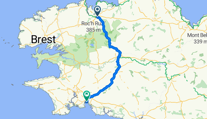 Morlaix - La Forêt-Fouesnant, par la voie verte