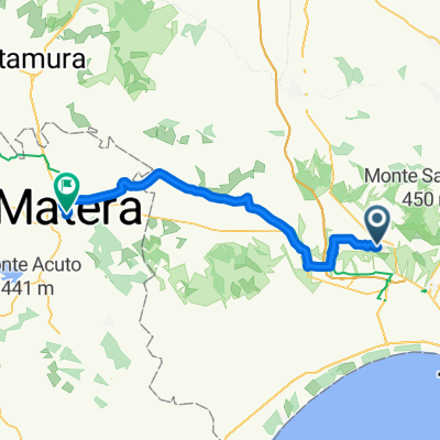 Largo Annunziata 1, Mottola to Via Lucana 82, Matera