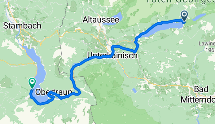 Gößl 232 nach Badergraben 188, Hallstatt