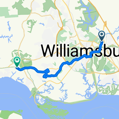 911 Capitol Landing Rd, Williamsburg to 3308 Pinedell Dr, Williamsburg