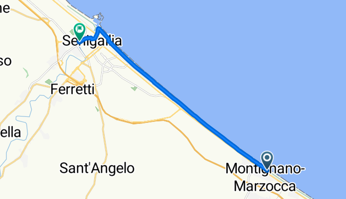 Lungomare Italia 83, Marzocca to Campo Boario 32, Senigallia