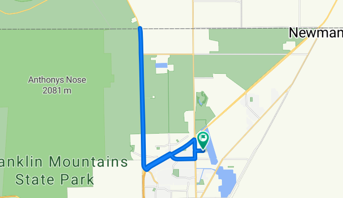 Route to Chippendale Avenue 5961, El Paso