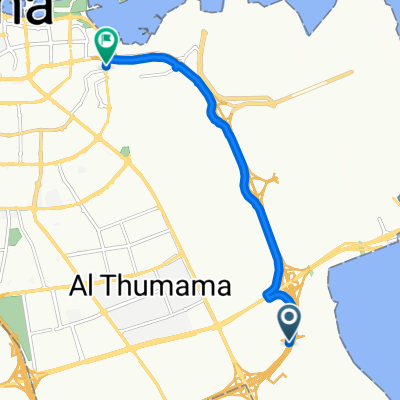 Cycle path, Doha to Abu Bakr Al Siddiq Street, Doha