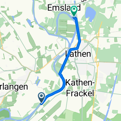 Frackeler Straße, Lathen nach Mühlenstraße 32, Fresenburg