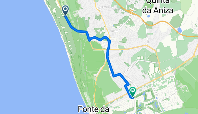 Estrada Florestal, Costa da Caparica to Rua das Anémonas 4, Aroeira