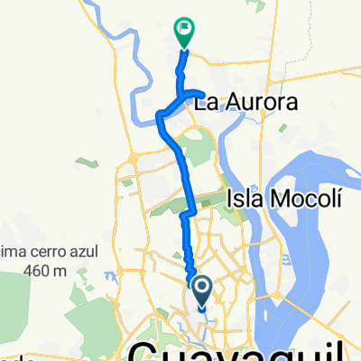 De Avenida Rodrigo Chavez 209, Guayaquil a Unnamed Road