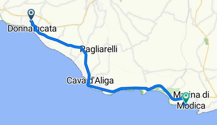 Da Viale Altamura 301, Donnalucata a Via degli Ammiragli 551, Marina di Modica