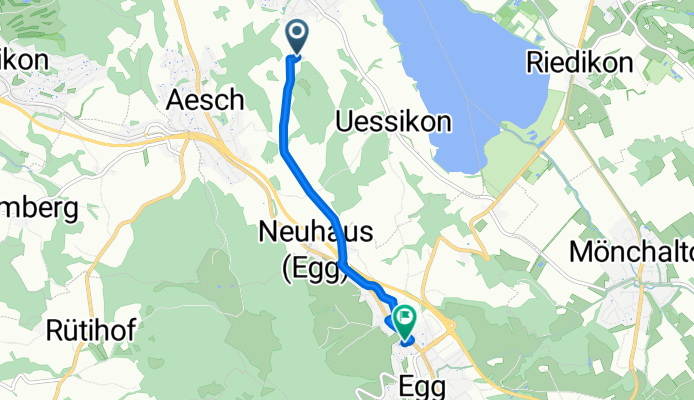 De Eggstrasse, Maur a Püntstrasse 20, Egg