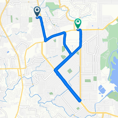 Route from 2 Olympus Street, Quezon City