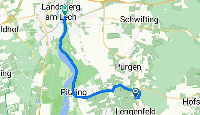 Am Gewerbering 5, Pürgen nach Hauptplatz 12–146, Landsberg am Lech