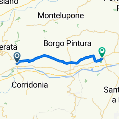 Da Via Donato Bramante 81, Macerata a Via Roma 25, Borgo Stazione