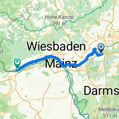 Z lotniska we Frankfurcie do Campingu w Geseinheim