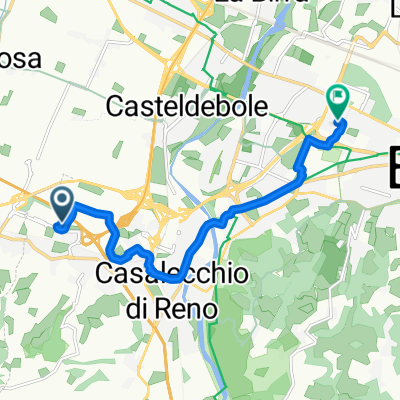 Da Via Antonio De Curtis 4, Casalecchio di Reno a Via Libero Bergonzoni 5/4, Bologna