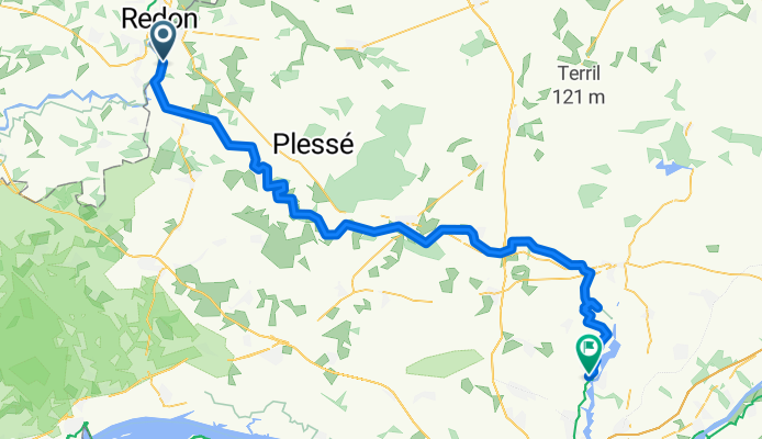Chemin de Halage, Saint-Nicolas-de-Redon nach 276 Avenue de l'Europe, Sucé-sur-Erdre