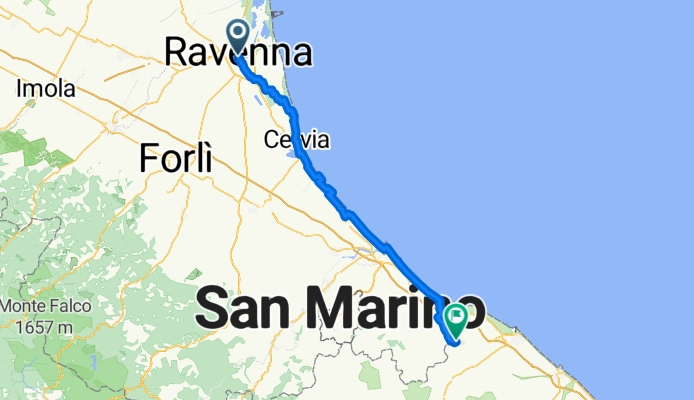 Da San Donà di Piave a Roma - 3za tappa da Ravenna a Tavullia