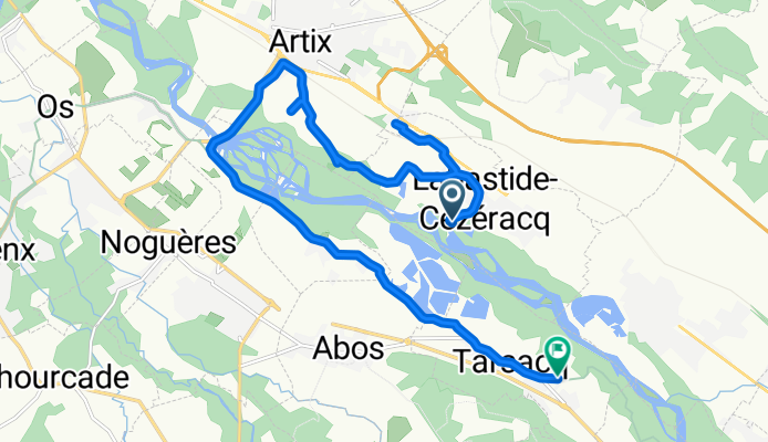Chemin du Moulin de Bas 8, Labastide-Cézéracq nach Rue du Seuil 6, Tarsacq