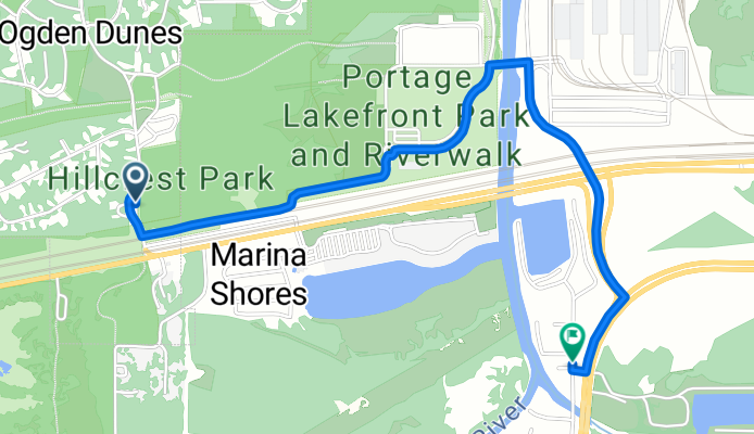 115 Hillcrest Rd, Ogden Dunes to 1250 Crisman Rd, Portage