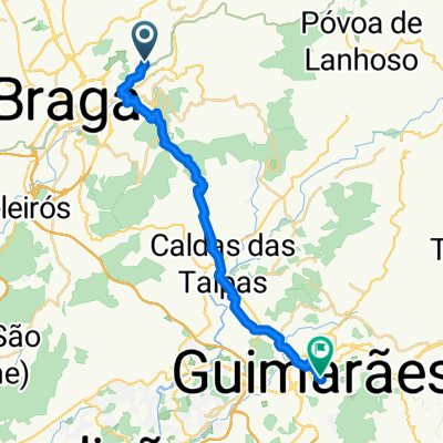 De Rua José Antunes Guimarães 6, Gualtar a Avenida Alberto Sampaio 4, Guimarães