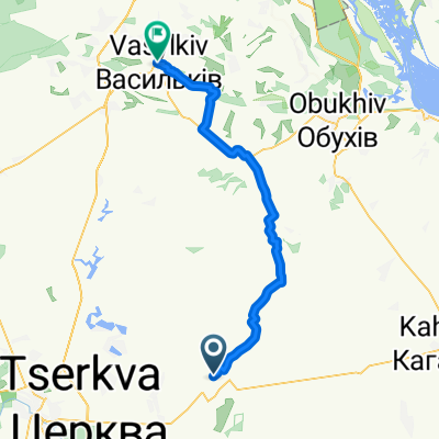 От вулиця Тараса Шевченка, Узин до вулиця Покровська 4, Васильків