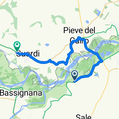 Da Ciclostrada Torino - Venezia VENTO, Isola Sant'Antonio a Strada Provinciale 4, Suardi