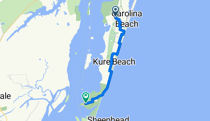 Raleigh Avenue 809, Carolina Beach to U.S. 421 1423, Kure Beach