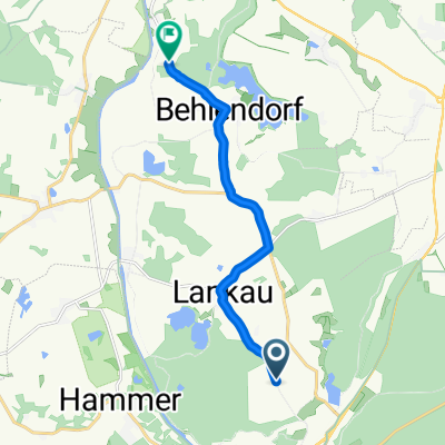 Lankauer Straße, Lankau nach K54, Behlendorf