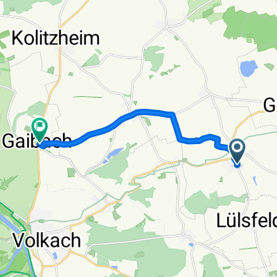 Am Birngarten 2, Frankenwinheim nach Hirtenweg 12, Volkach