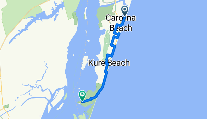 Sailfish Lane 61, Carolina Beach to Fort Fisher Boulevard South 2422, Kure Beach
