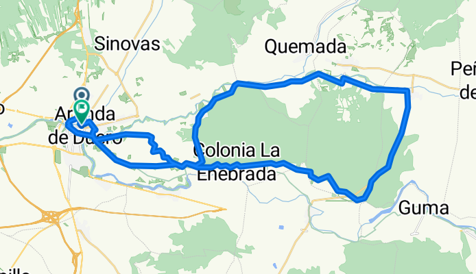 De Calle de Somosierra, 6, Aranda de Duero a Travesía de la Puerta Nueva, 6, Aranda de Duero