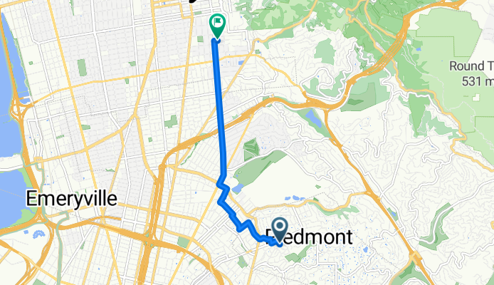 308–344 San Carlos Ave, Piedmont to 2714 Garber St, Berkeley