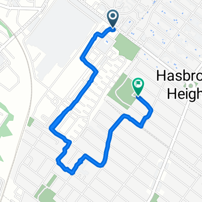Route from 152–182 Terhune Ave, Wood-Ridge
