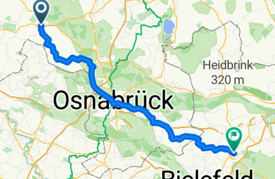 Route in der Bikemap App öffnen