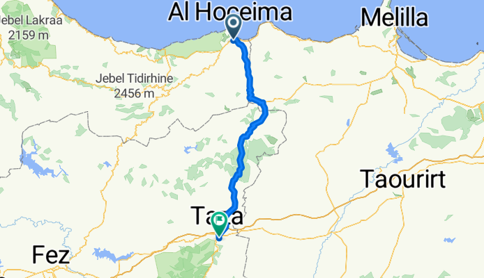 De N2, Ajdir à Tazaa
