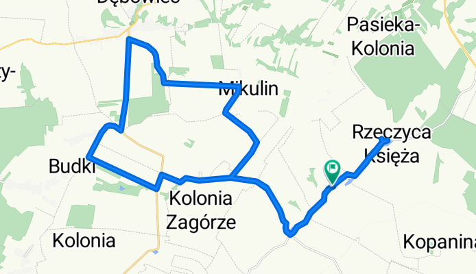 Rzeczyca Ziemiańska-Kolonia 93, Rzeczyca Ziemiańska do Rzeczyca Ziemiańska-Kolonia 94, Rzeczyca Ziemiańska
