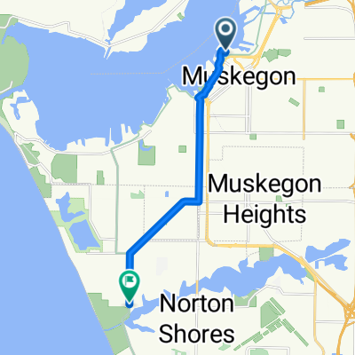 200 Viridian Dr, Muskegon to 4357 Lake Harbor Rd, Norton Shores