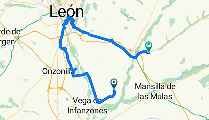 De Calle Real, 20, Villaturiel a Carretera San Antonio, 1D, Villasabariego