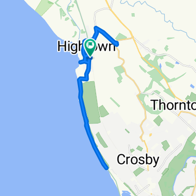 Blundell Road 42, Hightown to Blundell Road 42, Hightown