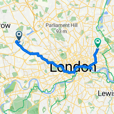 South Way, Wembley to 19 Martello Street, London