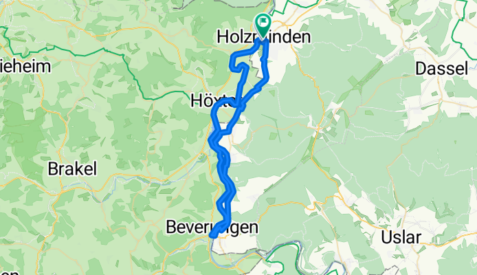 Holzminden-Beverungen-Fürstenberg-Boffzen-Holzminden