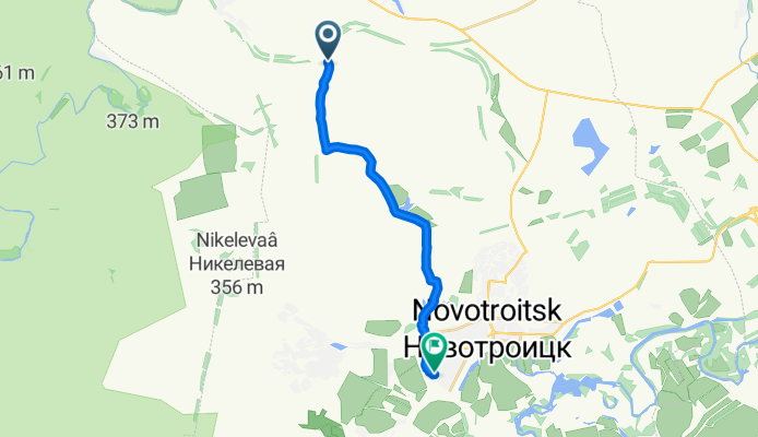 От Unnamed Road до Уральская улица 26, Новотроицк